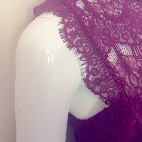 Free People Purple Lace Dress - Picture 5 of 8